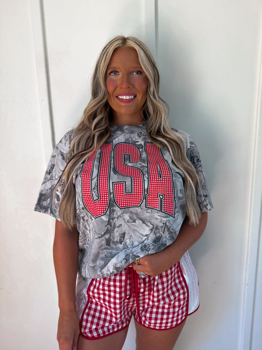 Infamous camo- USA Tee