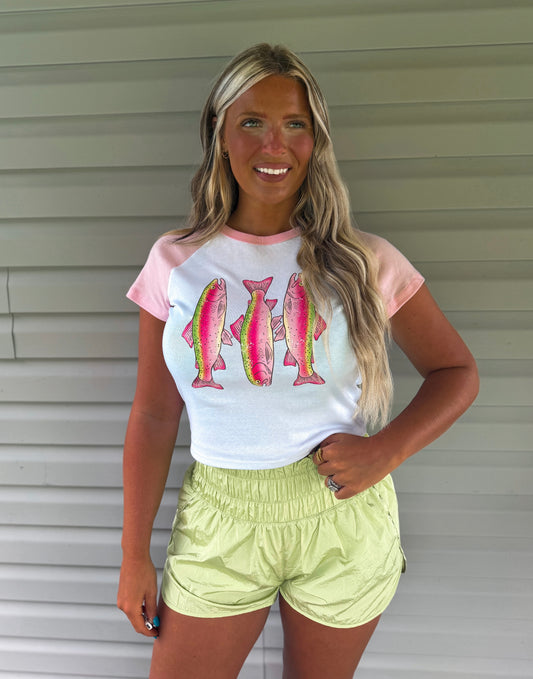 Pink Trout - Fitted Tee