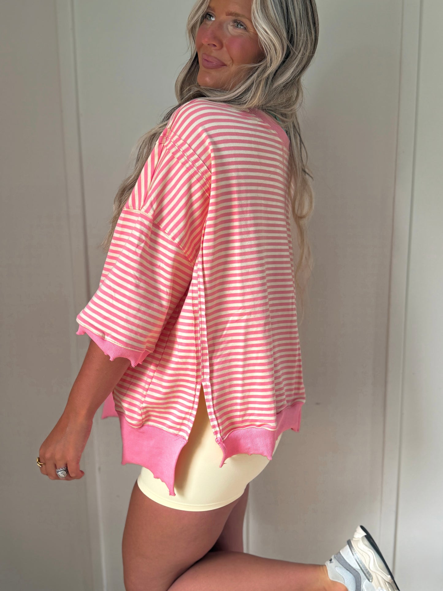 Runaway Rose - Striped Pullover