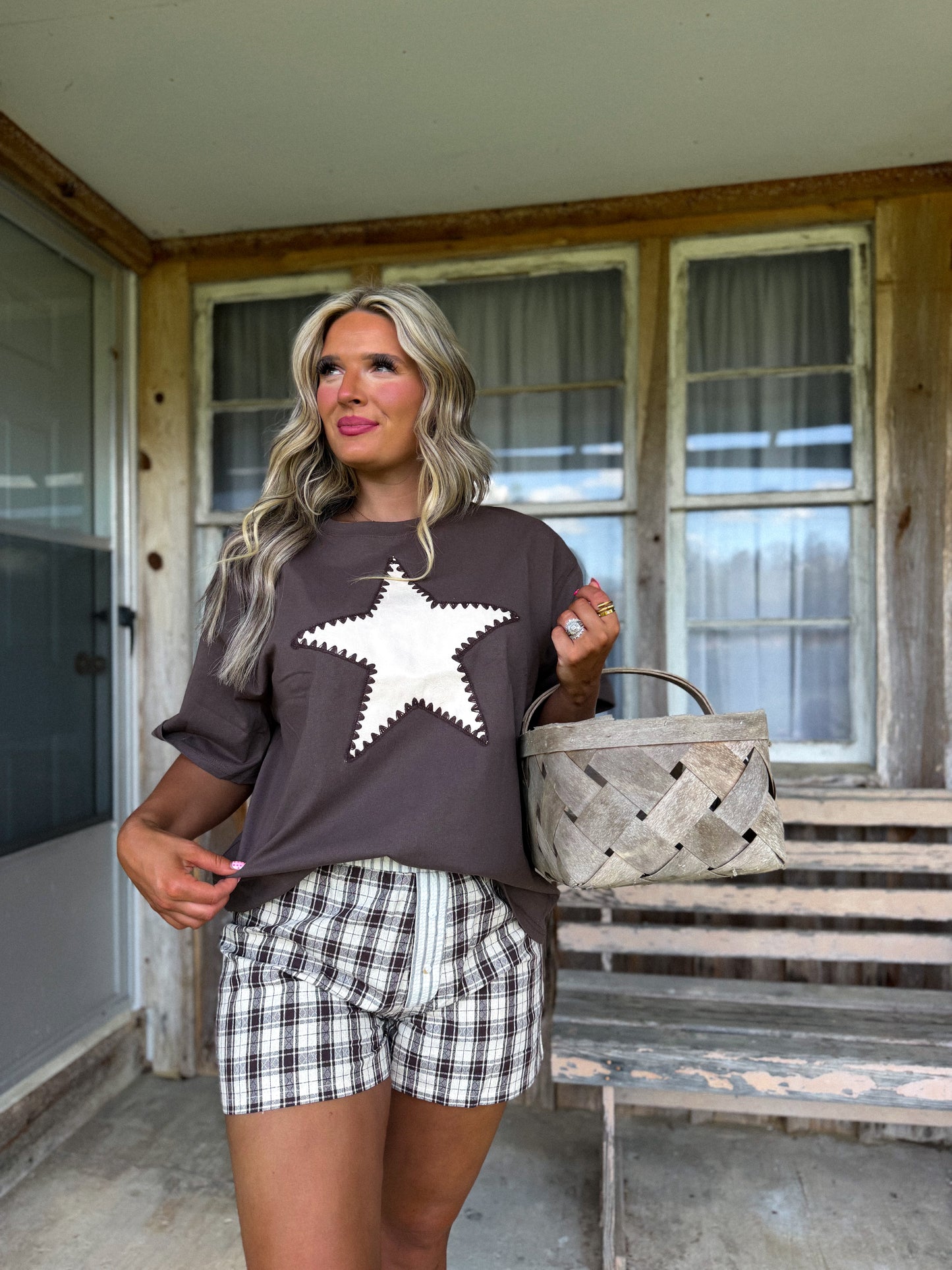 Homeplace Star Set- cream & brown