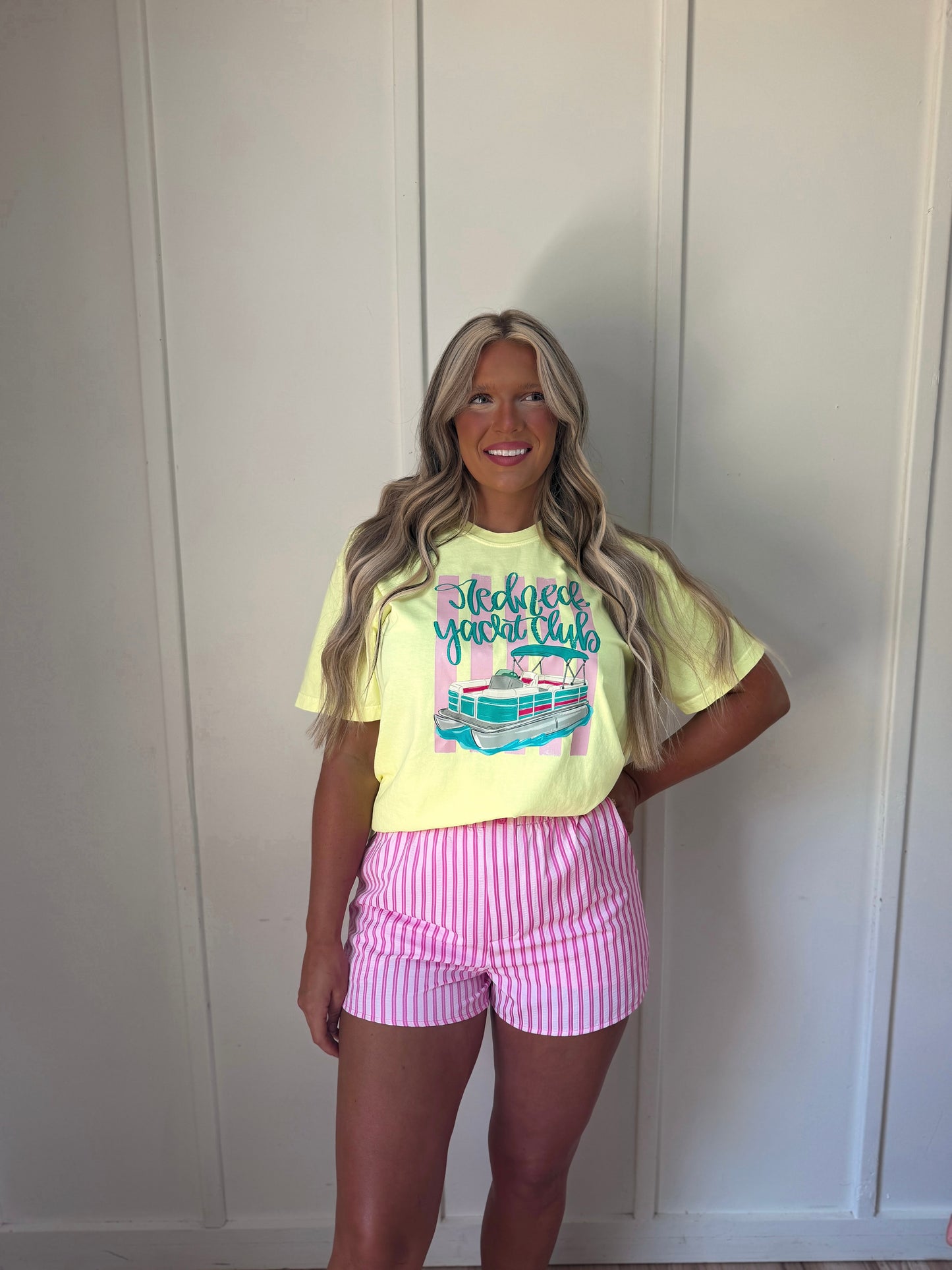 Redneck Yacht Club- CC Tee Neon Yellow