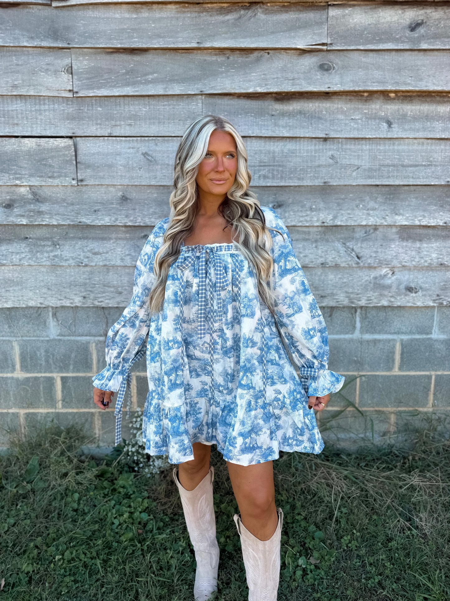 Fine China - Blue & White Cottage Dress