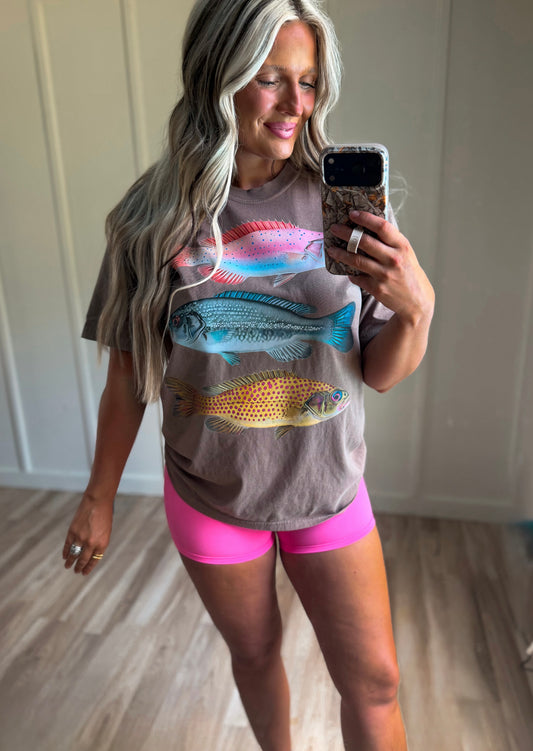 Catch Fish Not Feelings - CC Tee Brown