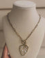 Queen Of Hearts - Gold Clip Toggle Necklace