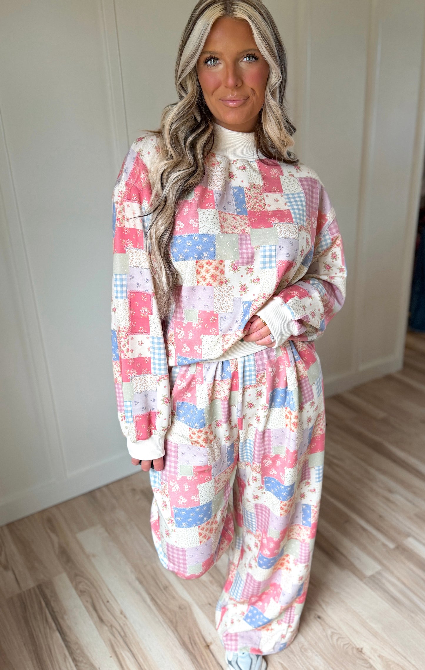Pieces Of The Mountain - Patch Mock Neck Set