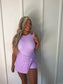 Holler Honey Wrap Dress - Gingham Blue & Purple