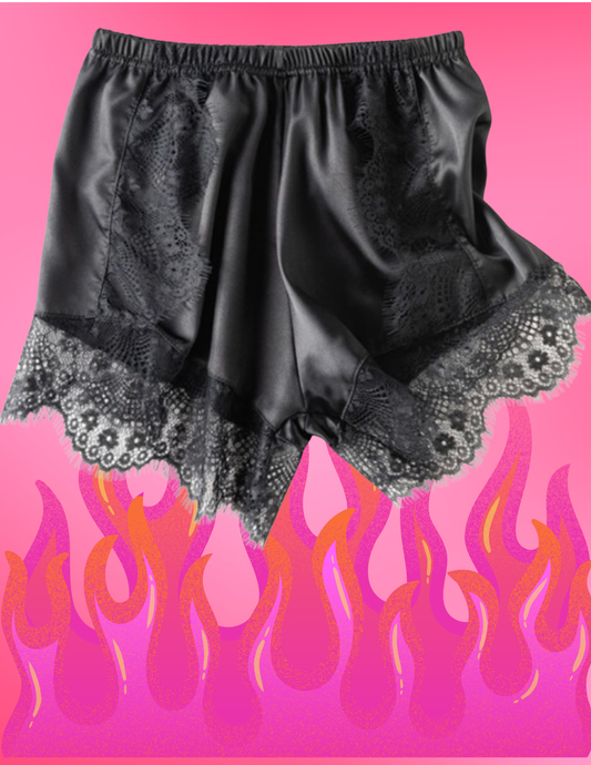Bandit - Black Lace Shorts