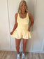 Butterfly Season Romper- Yellow Glow