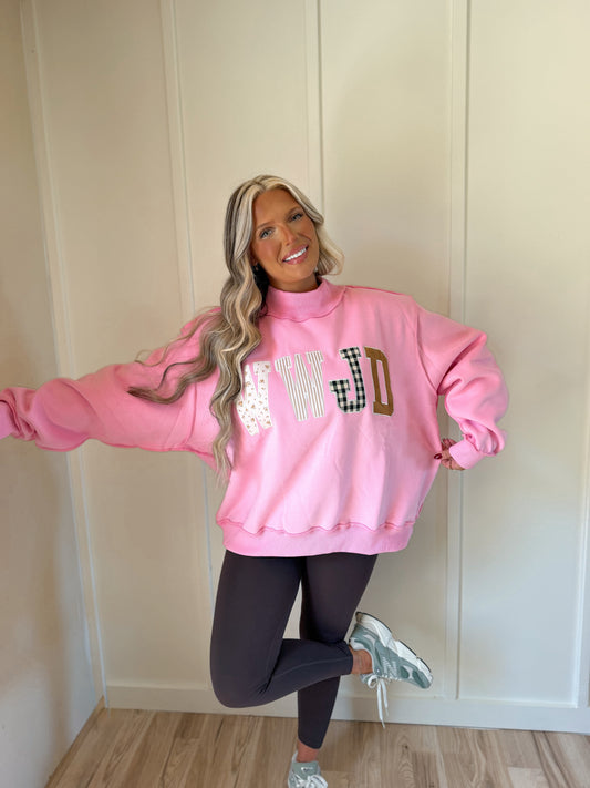 WWJD Mock Neck - Pink