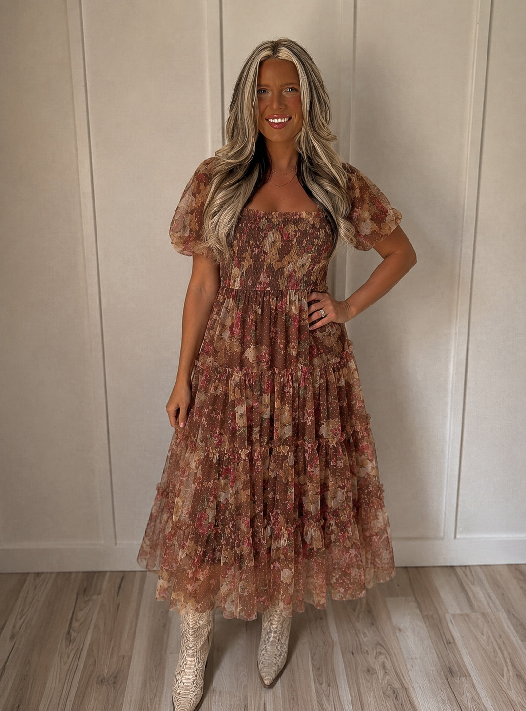Barn Fancy Dress- Browns, Greens, & Crimson