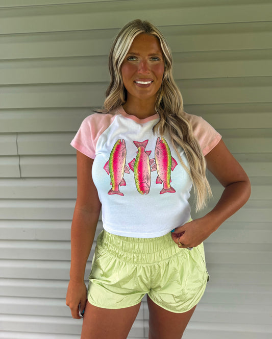 Pink Trout - Fitted Tee