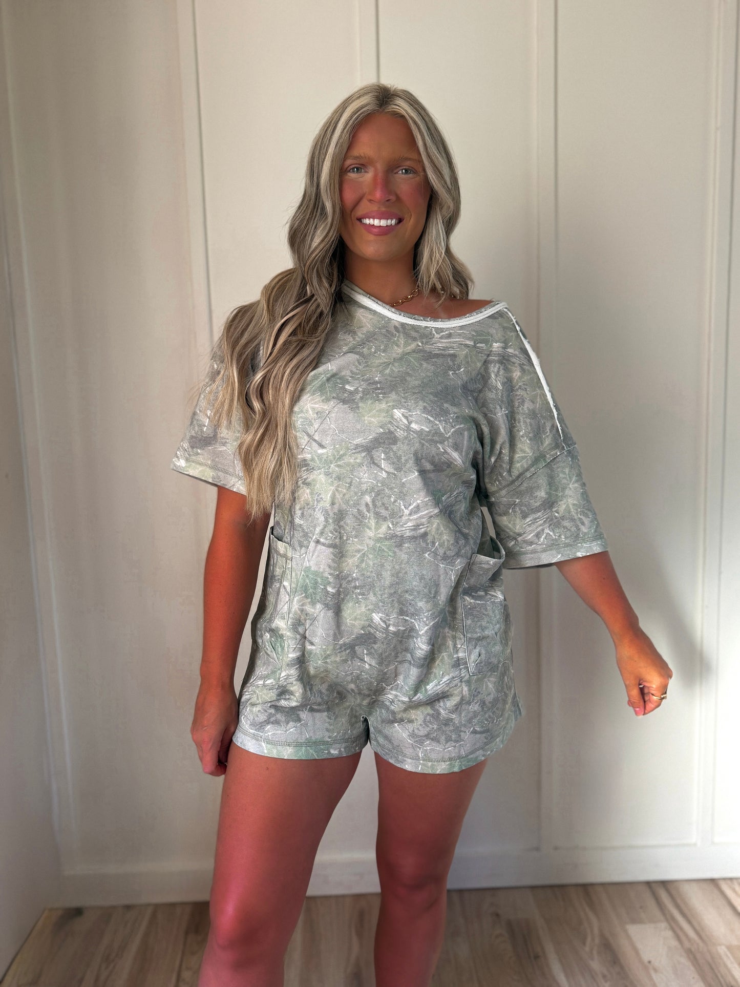 River Bank Romper - Camo