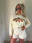 Hooked On Summer Pullover- Cream