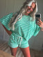Poolside Cabana Set - Green Stripe