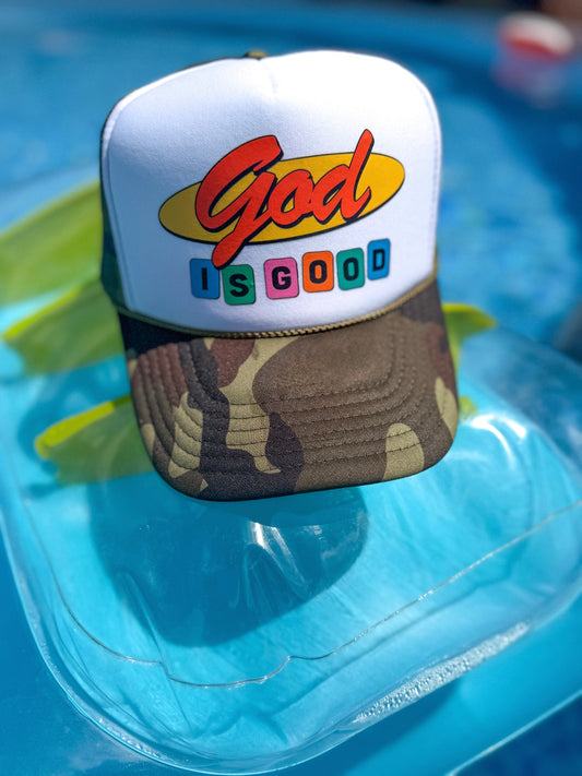 God Is Good Trucker Hat