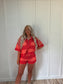 Sunset Firework - Stripe Set Coral & Red