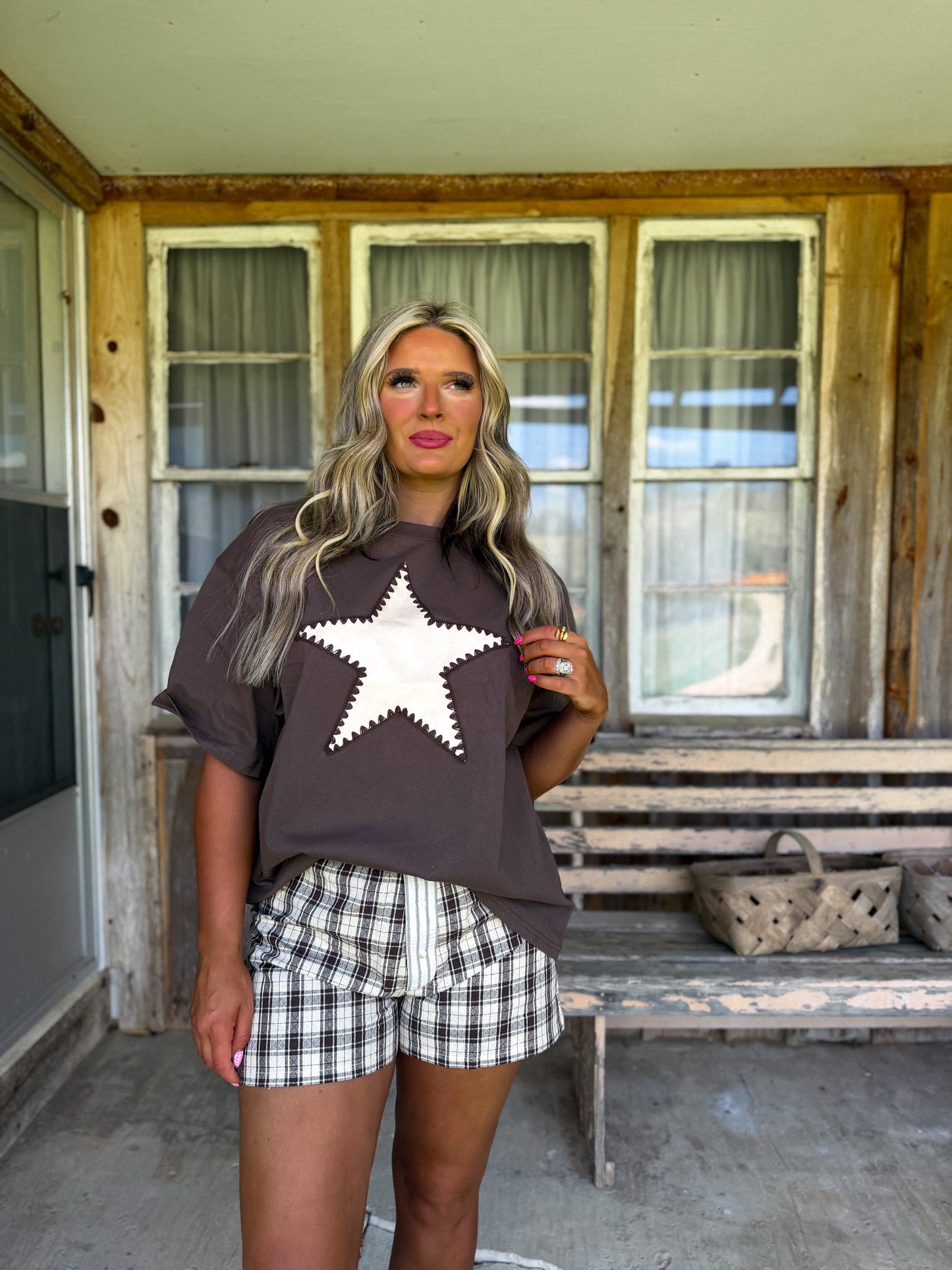 Homeplace Star Set- cream & brown
