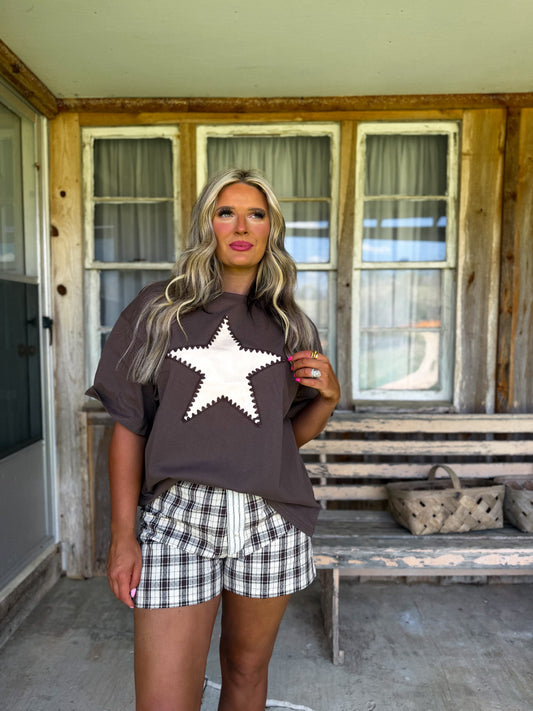 Homeplace Star Set- cream & brown