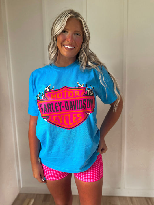 Harley Comfort Tee- Bright Blue