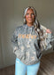 Mother Of The Acre - Vintage Woodland Camo & Bubble Print Hoodie