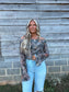 Concert Camo - Off Shoulder belle sleeve