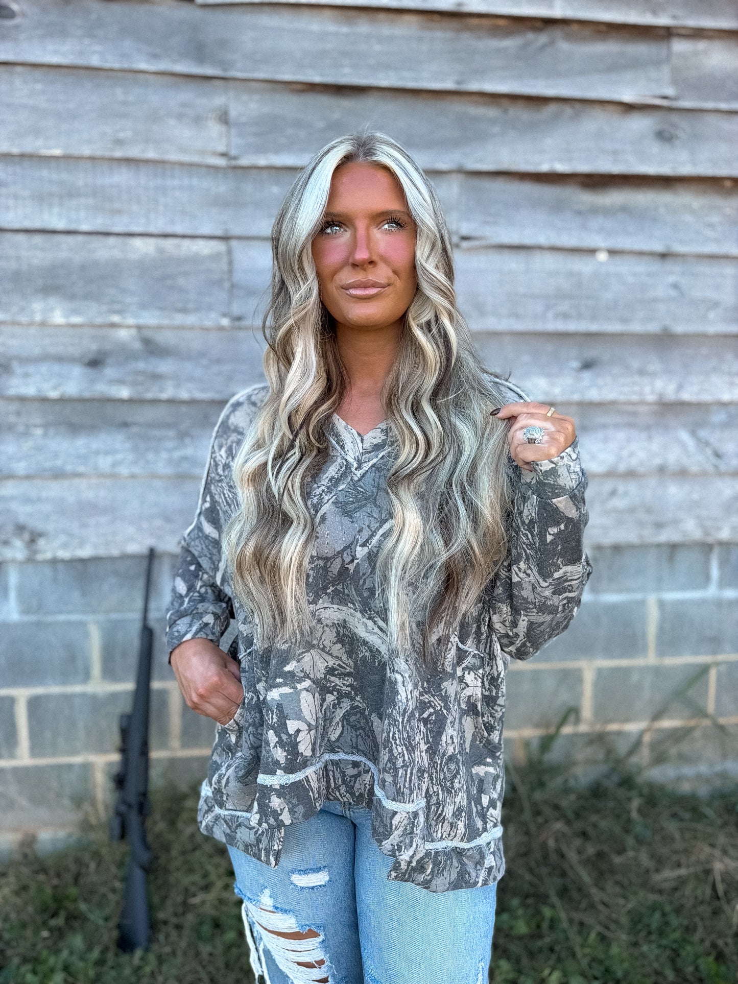 First Frost - Washed Camo Pullover