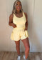 Butterfly Season Romper- Yellow Glow