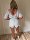 American Grown Gal- Romper Red Stripe