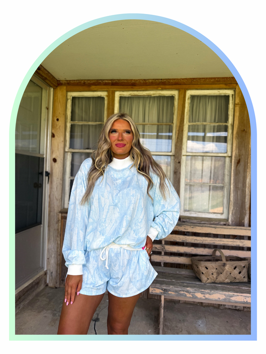 Back Forty Blue Mockneck