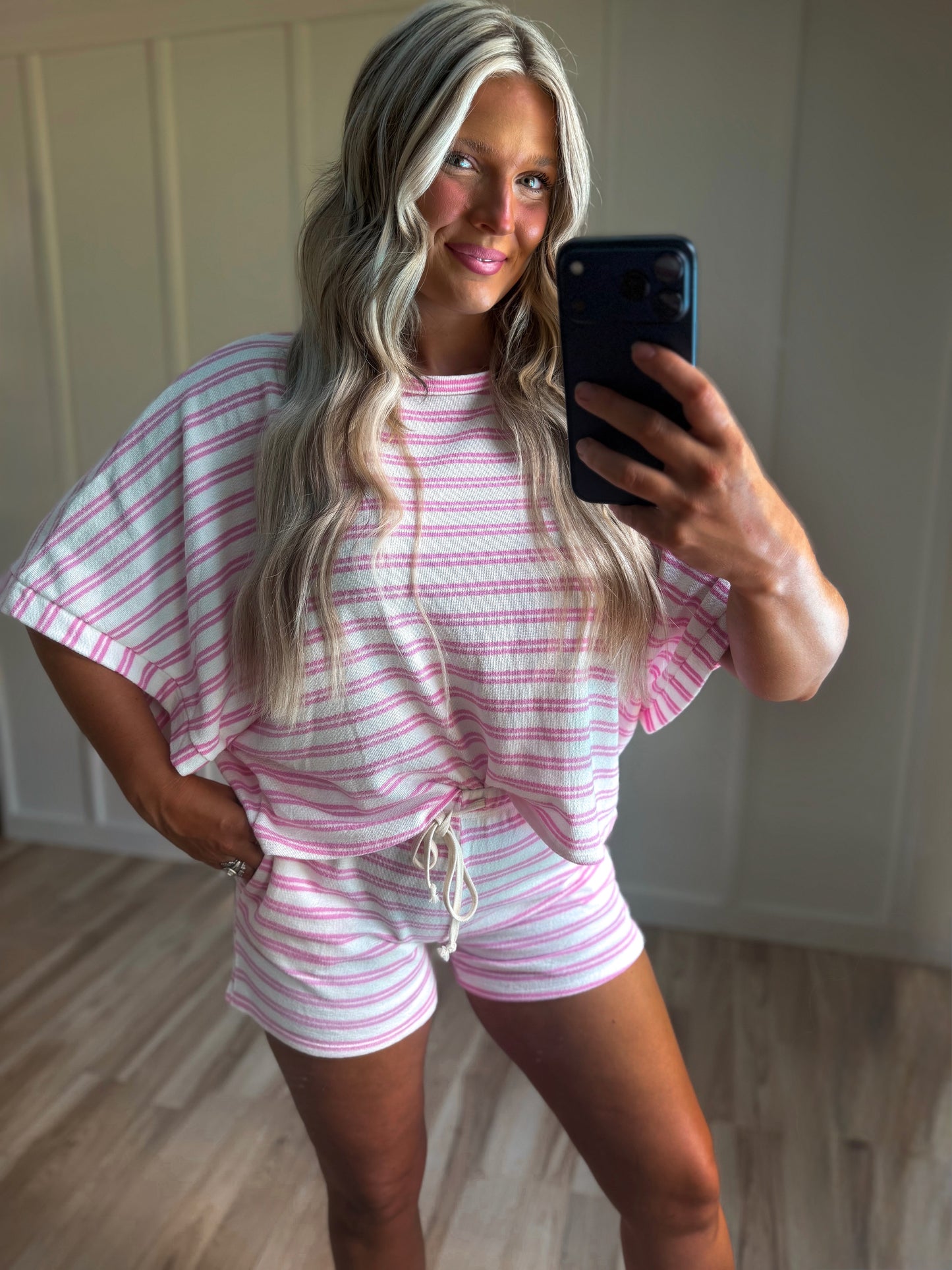 Poolside Cabana - Pink Stripe Set