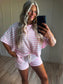 Poolside Cabana - Pink Stripe Set