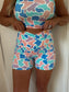 Southern Skies Camo - Crossover Biker Short