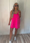 Porch To Pier - Pink Mineral Wash Active Dress