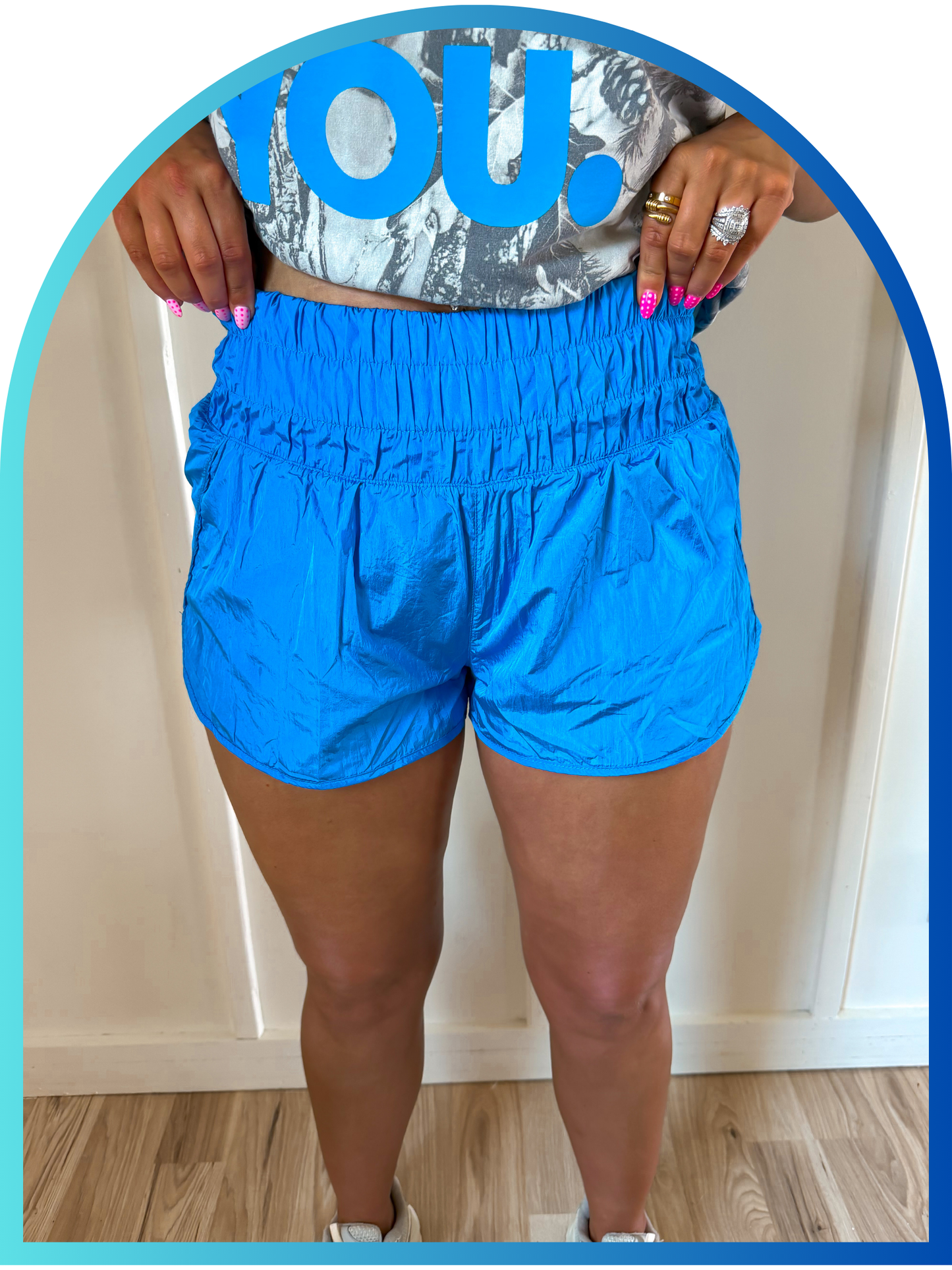 Eighty Acre Active Shorts-royal blue