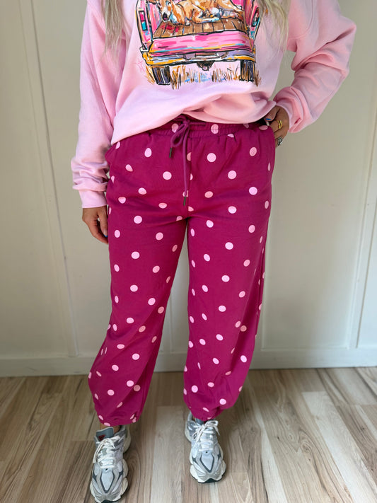 Polka On The Porch - Magenta & Pink