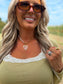 Queen Of Hearts - Gold Clip Toggle Necklace