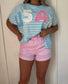 Pink Picnic - Gingham Short