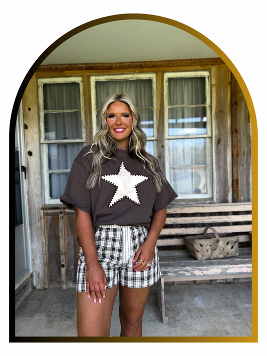 Homeplace Star Set- cream & brown